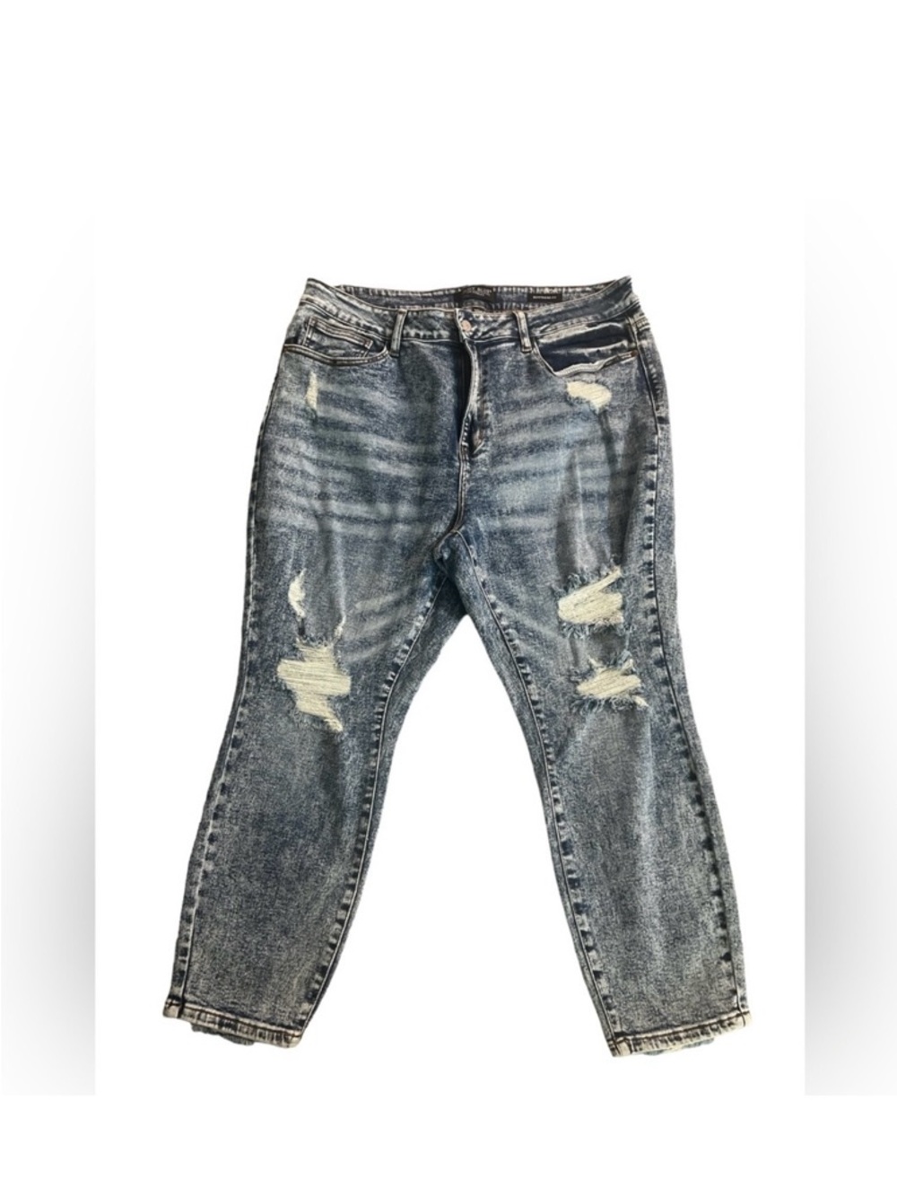 Judy Blue Distressed Light Wash Blue Jeans